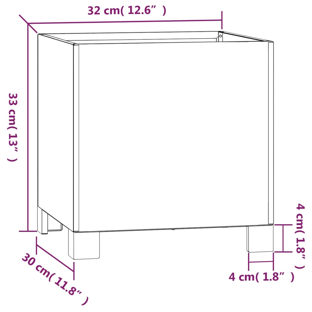 Set of 2 Steel Planters with Legs | Jscapes Home and Garden