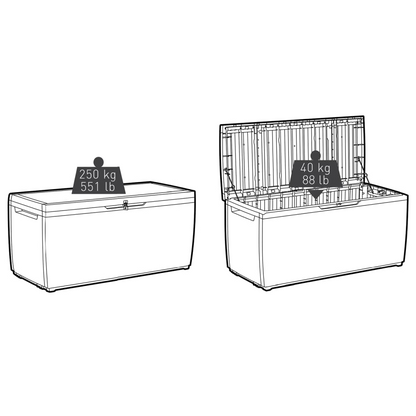 Keter Capri Garden Storage Box 302 L