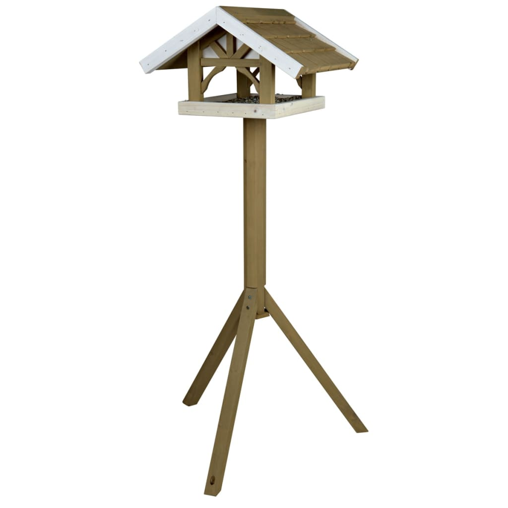 Standing Bird Feeder Natura 45x28x44 cm Brown 