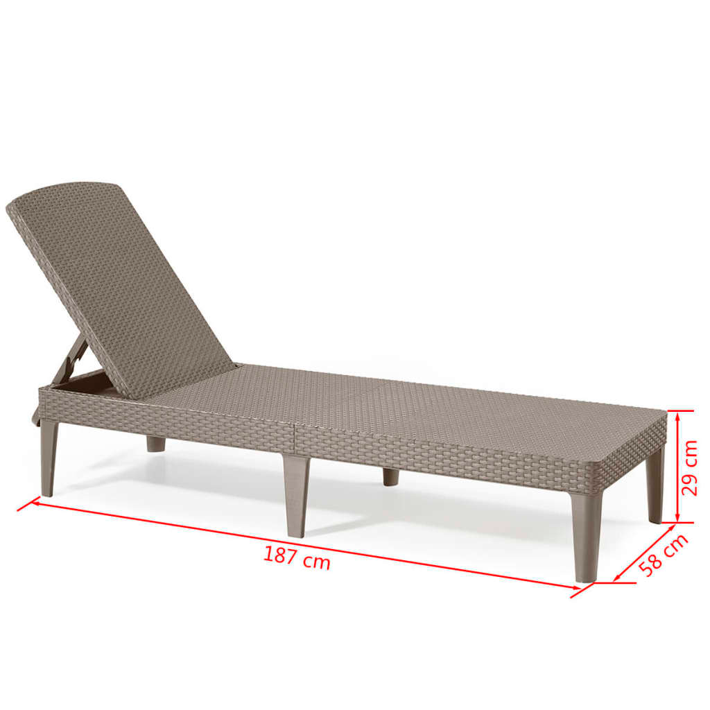 Keter Jaipur Sunlounger | Jscapes Home and Garden