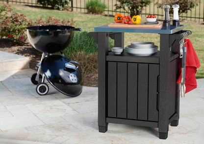 Keter Multifunctional Outdoor Table for BBQ Unity Classic Woodlook