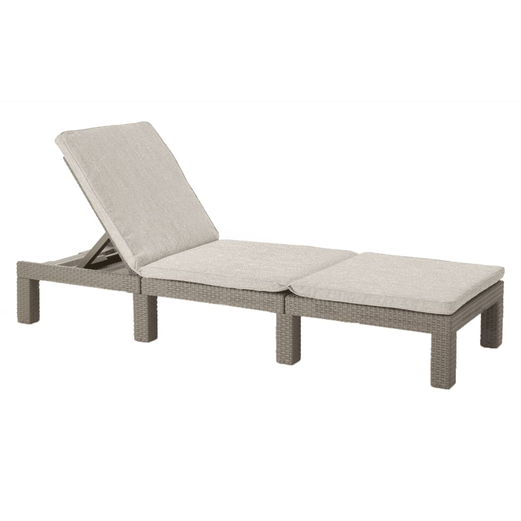 Keter Sunlounger with Cushion | Jscapes Home and Garden