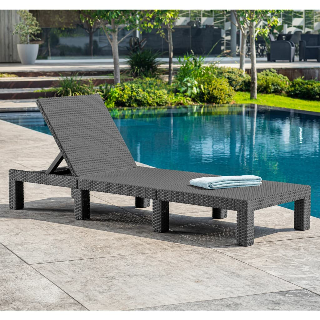 Keter Sunlounger with Cushion | Jscapes Home and Garden