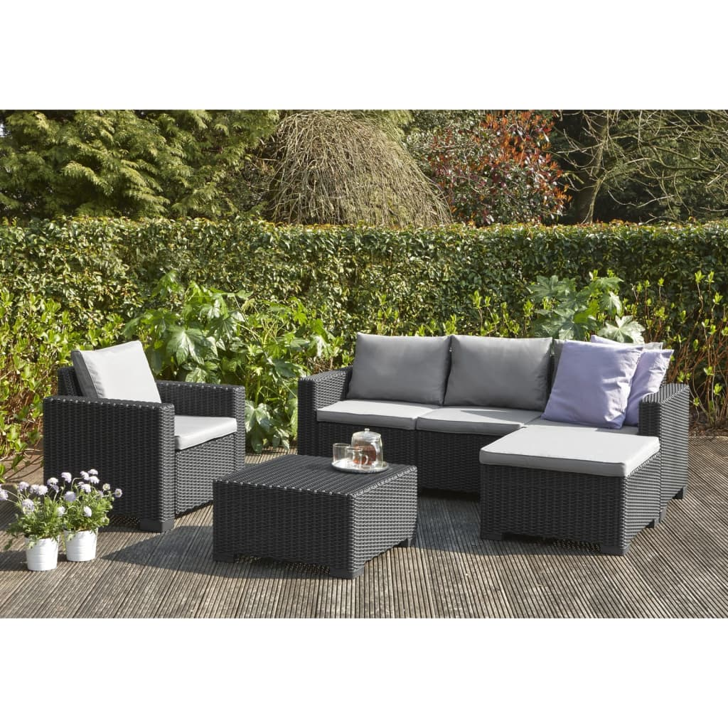 Grey Outdoor Ottoman | Jscapes Home and Garden    