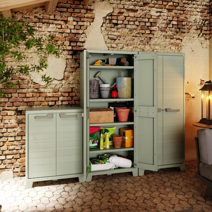 Keter Low Outdoor Storage Cabinet | Jscapes Home and Garden