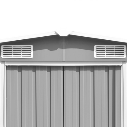 Garden Shed 257x298x178 cm Metal Grey