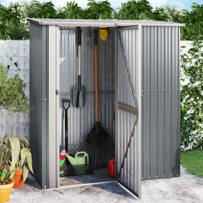 Garden Shed Grey 180.5x97x209.5 cm