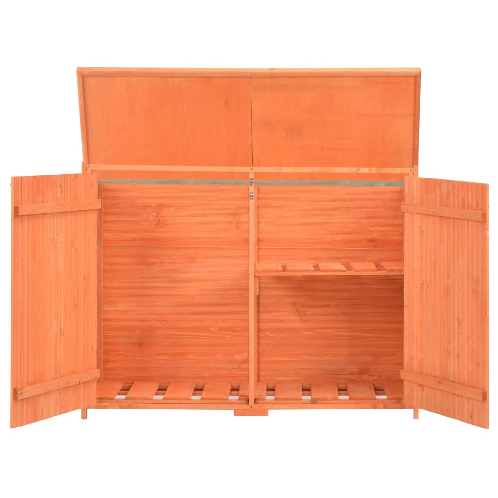 Garden Storage Shed 128x42x91 cm Wood