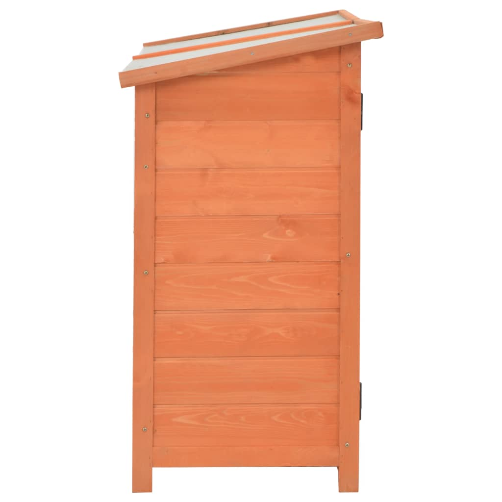 Garden Storage Shed 128x42x91 cm Wood