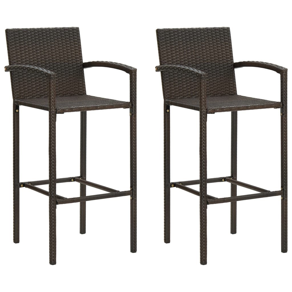 3 Piece Outdoor Bar Set with Armrest | Jscapes Home and Garden