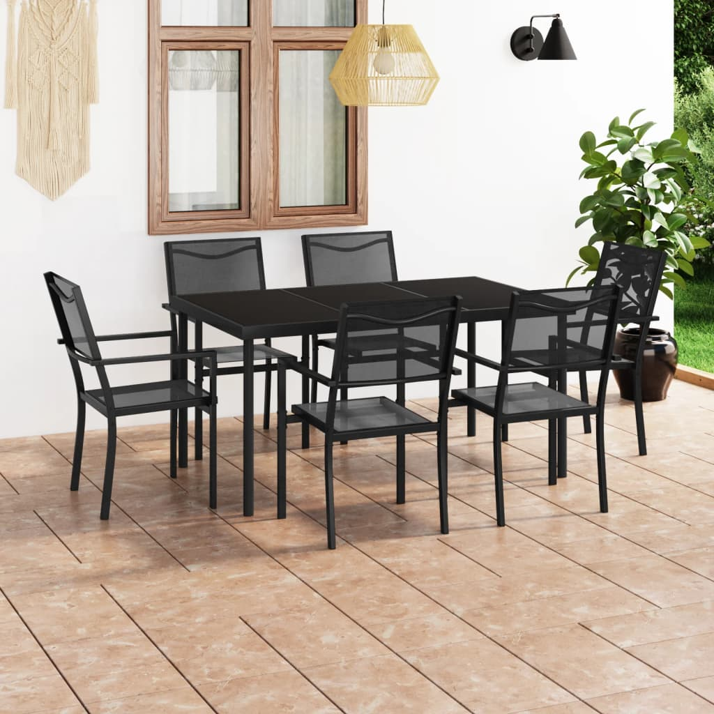 Large 7 Piece Outdoor Dining Set