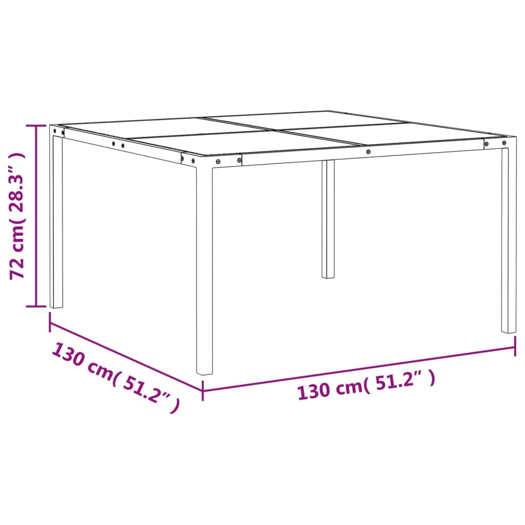 9 Piece Outdoor Dining Set Steel