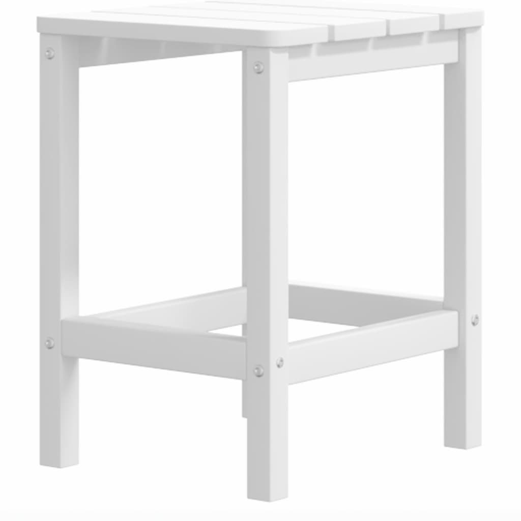 White Garden Adirondack Chair with Footstool & Table