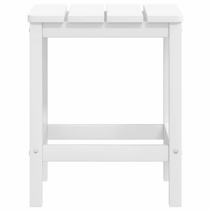 White Garden Adirondack Chair with Footstool & Table