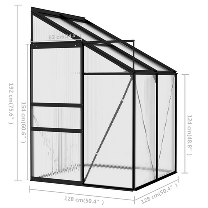 Aluminium Greenhouse 2.59 m³