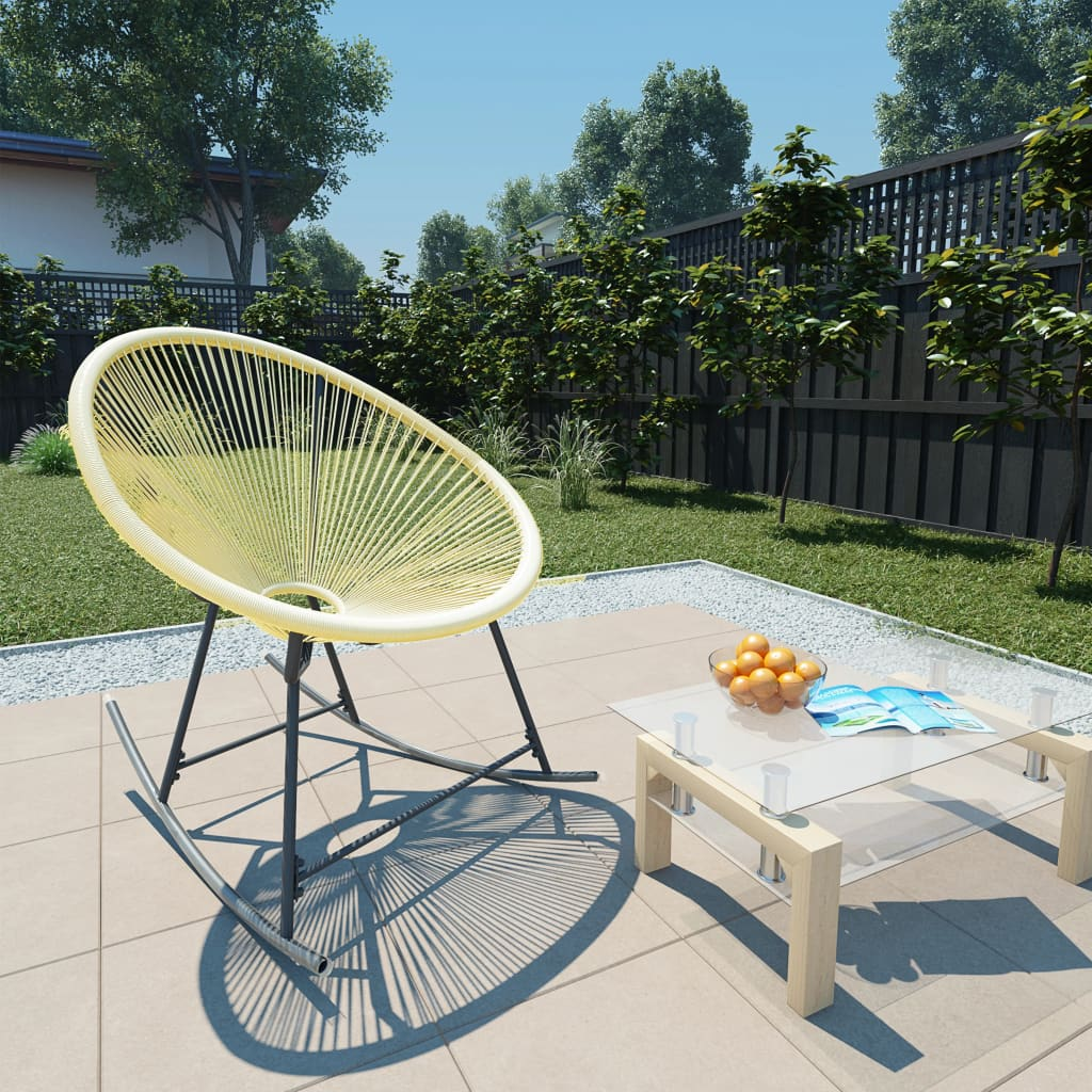 Poly Rattan Beige Outdoor Acapulco Chair