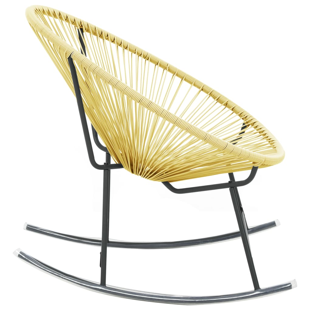 Poly Rattan Beige Outdoor Acapulco Chair