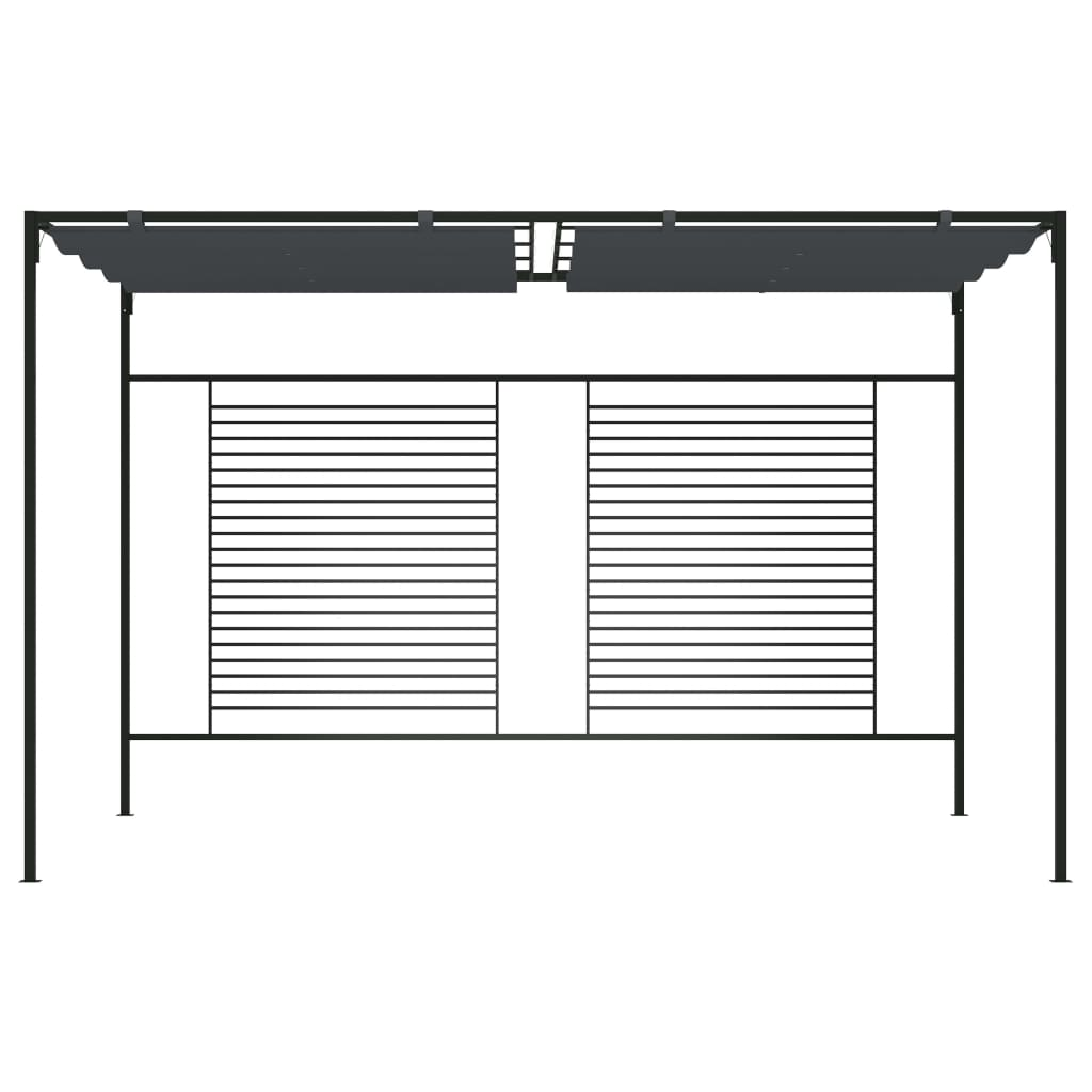 Anthracite Gazebo with Retractable Roof | Jscapes 