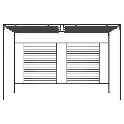 Anthracite Gazebo with Retractable Roof | Jscapes 