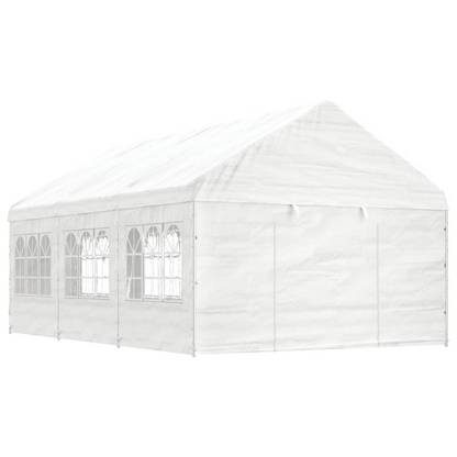 White Gazebo with Roof