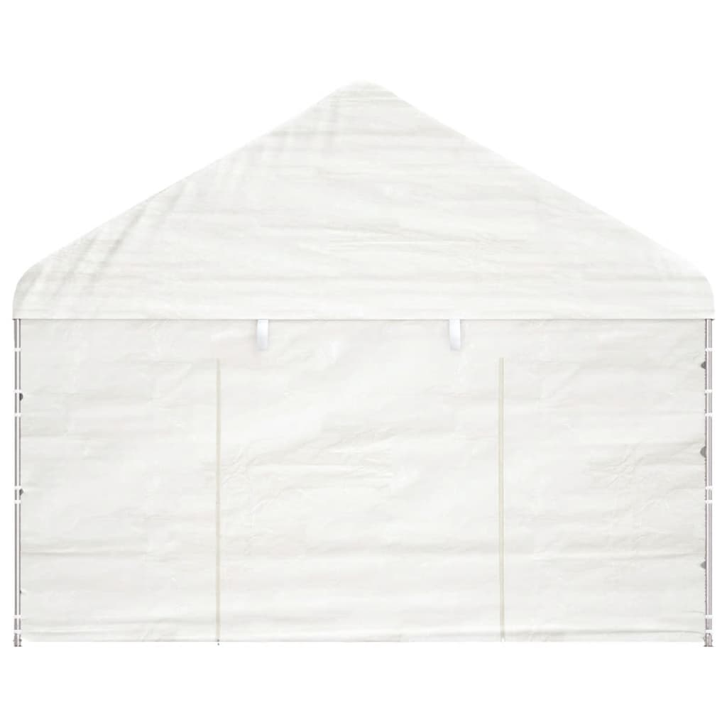 White Gazebo with Roof