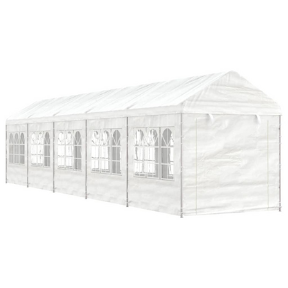 White Gazebo with Roof