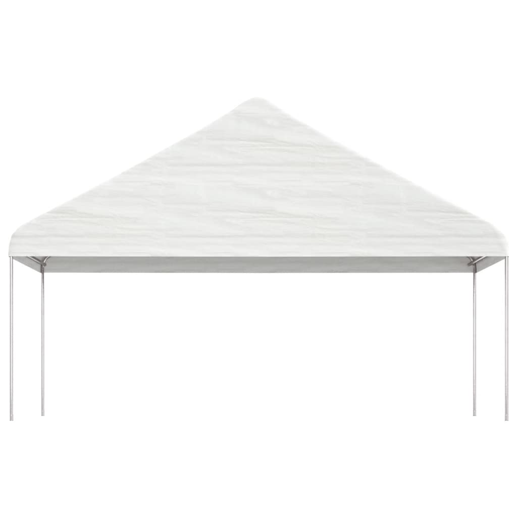 White Gazebo with Roof