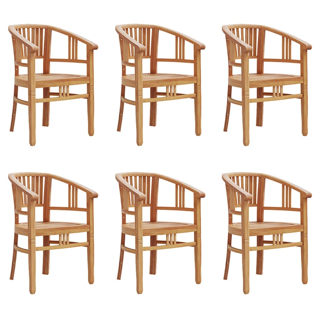  7 Piece Solid Teak Wood Garden Dining Set