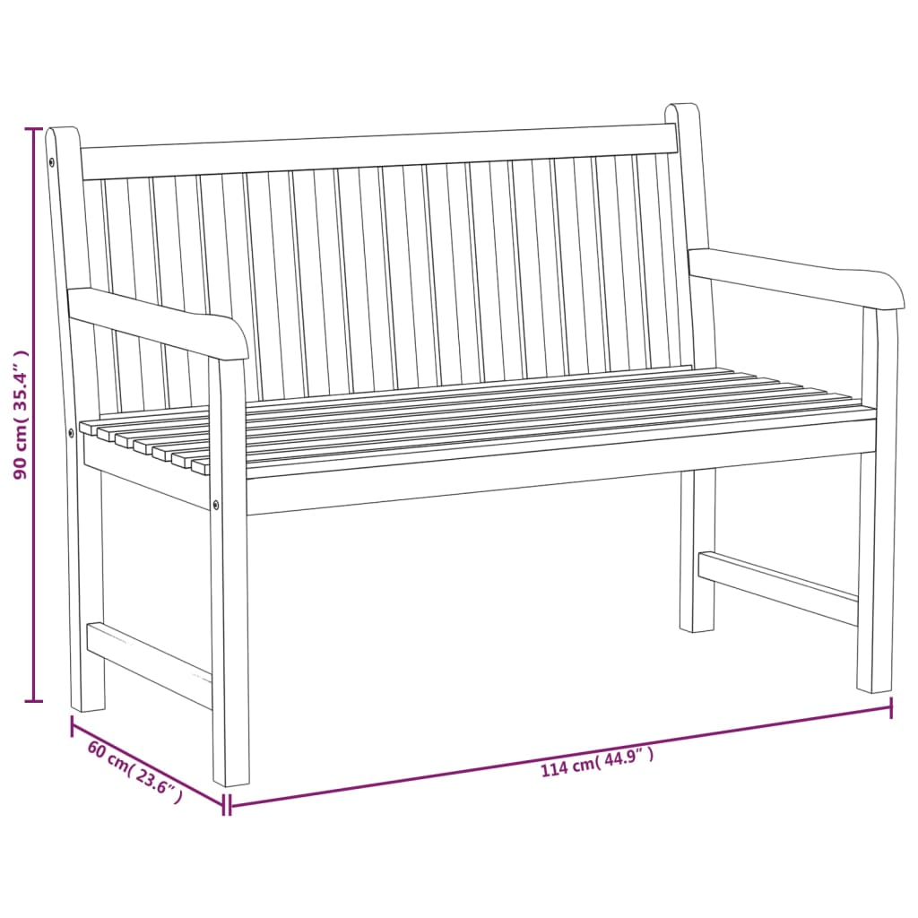  Solid Teak Wood 3 Piece Garden Dining Set 