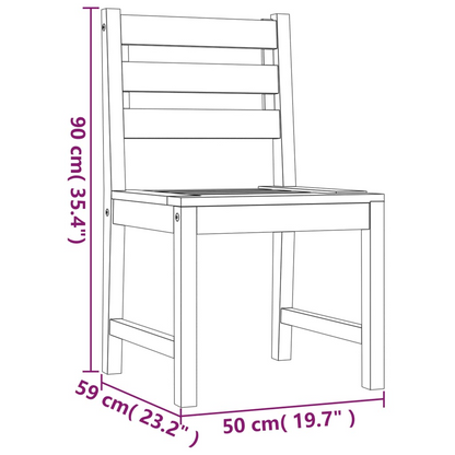 7 Piece  Solid Teak Wood Garden Dining Set