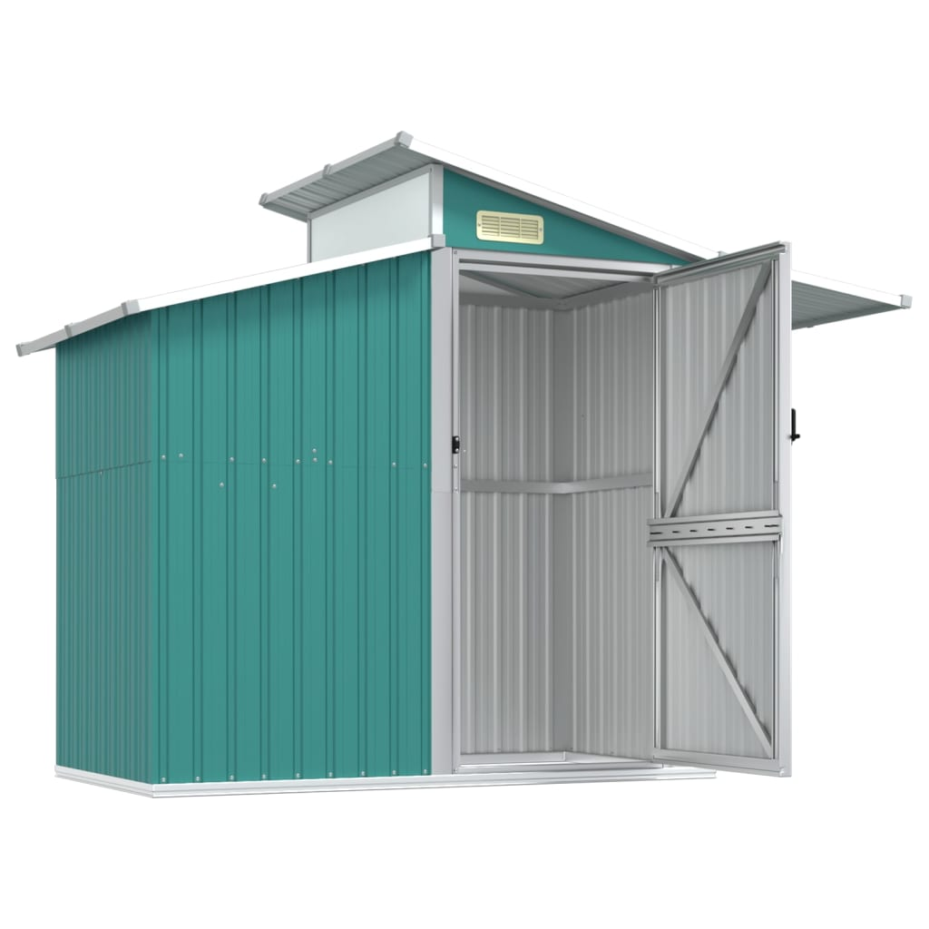 Garden Shed Green 270x130x208.5 cm