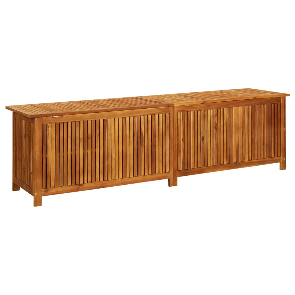  Solid Acacia Wood Garden Storage Box 200x50x58 cm