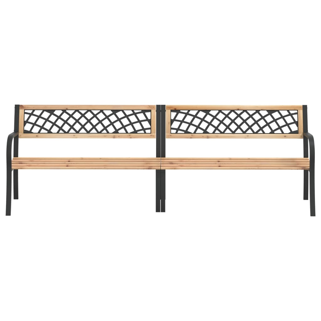 Chinese Fir Wood Twin Garden Bench 238 cm