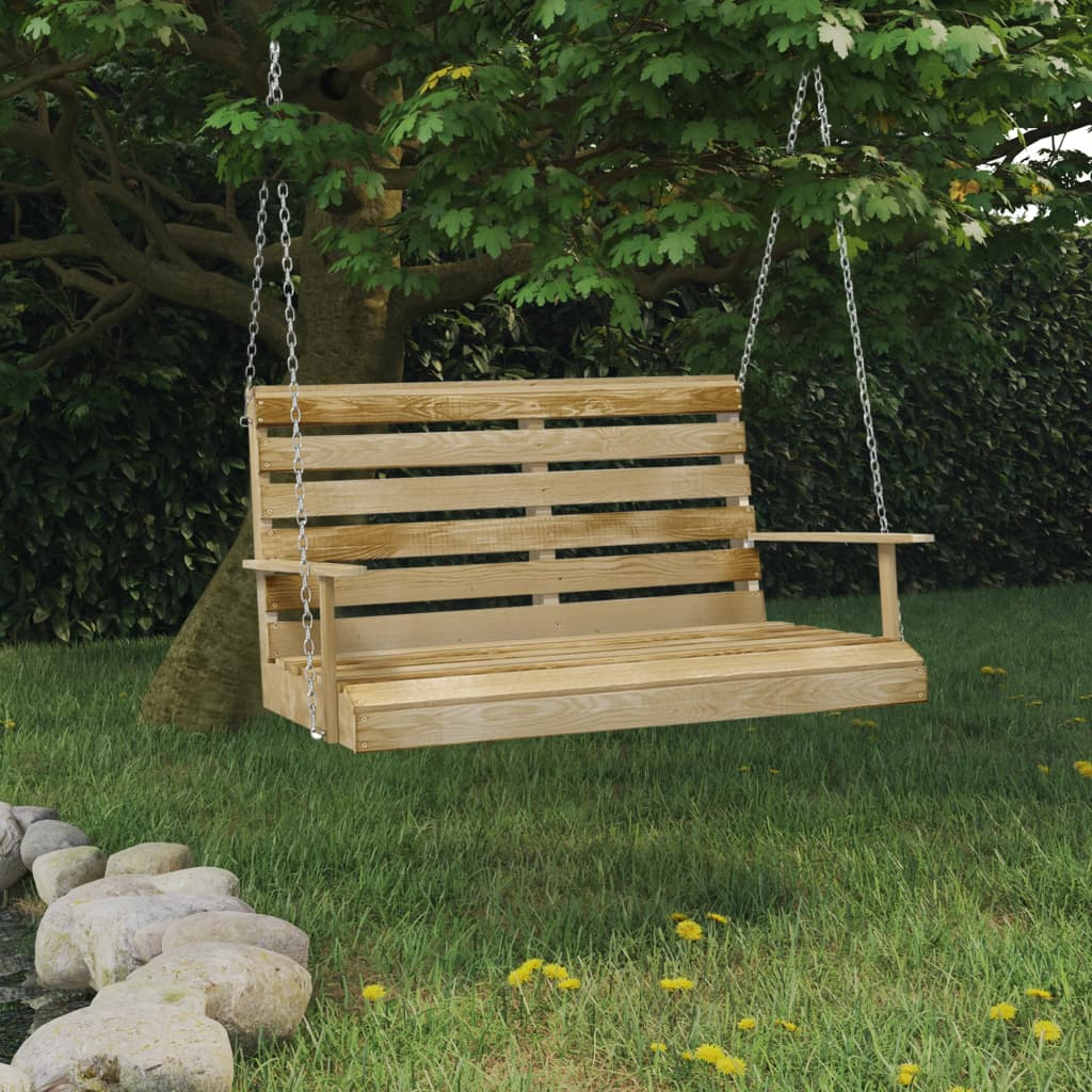 Impregnated Pinewood Swing Bench | Jscapes Home and Garden