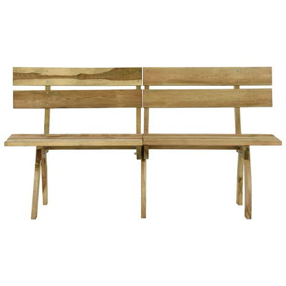 Impregnated Pinewood Garden Bench 160 cm