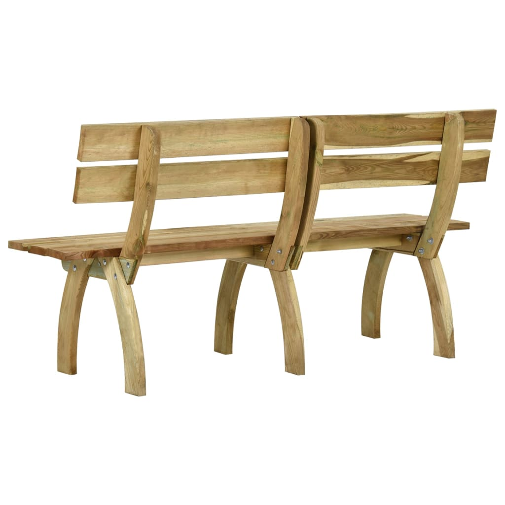 Impregnated Pinewood Garden Bench 160 cm