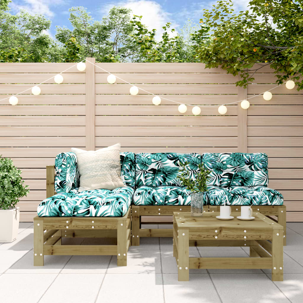 5 Piece  Impregnated Pine Garden Lounge Set