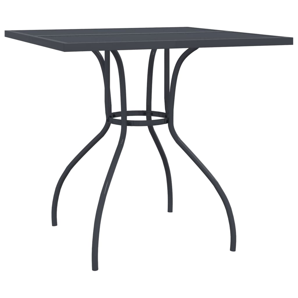 5 Piece Anthracite Steel Garden Dining Set