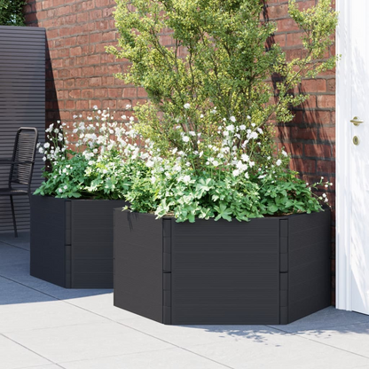 Set of 2 Anthracite Garden Planters | Jscapes Home and Garden