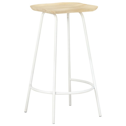 Solid Mango Wood Bar Stools 4 pcs