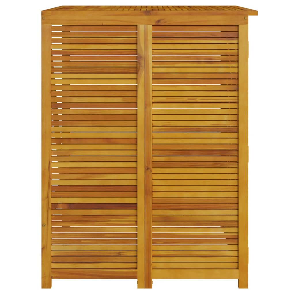 Single Garbage Bin Shed Solid Wood Acacia