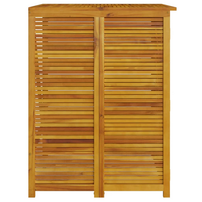 Single Garbage Bin Shed Solid Wood Acacia