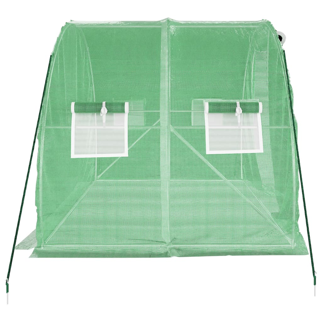 Greenhouse with Steel Frame Green 6 m² 3x2x2 m