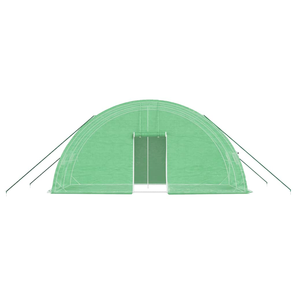 Greenhouse with Steel Frame Green 12 m² 6x2x2.85 m