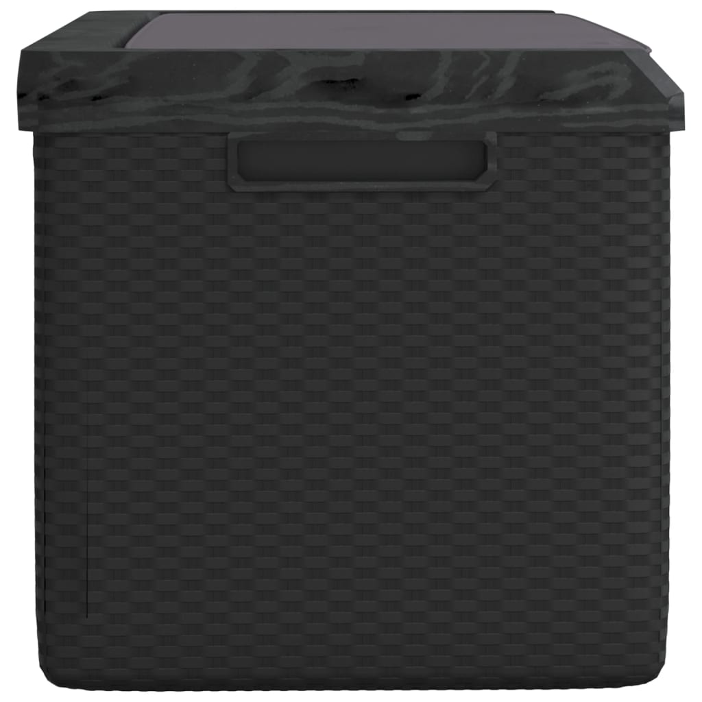  Anthracite Garden Storage Box with Seat Cushion 350 L 