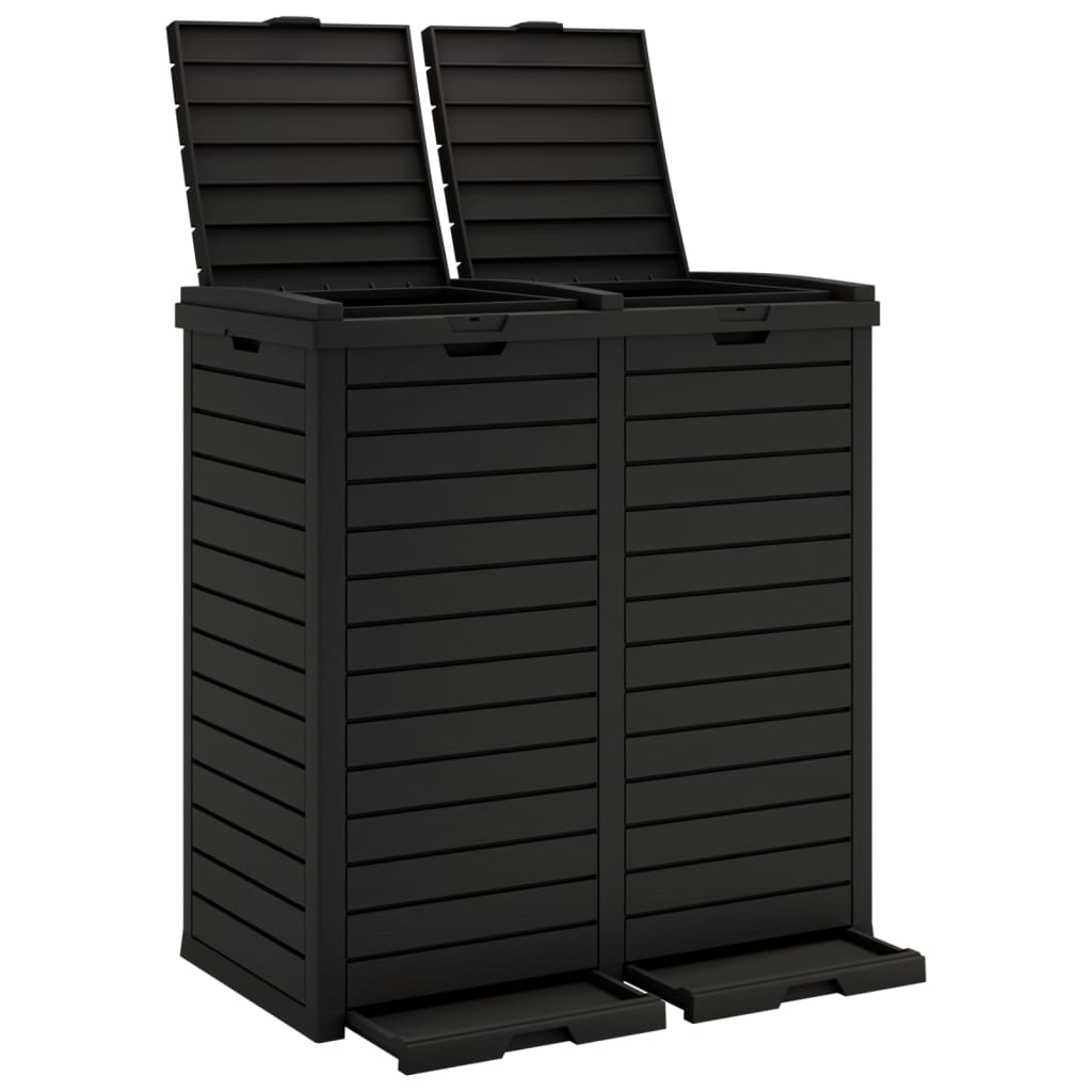 Black Outdoor Garbage Bin | Jscapes Home and Garden