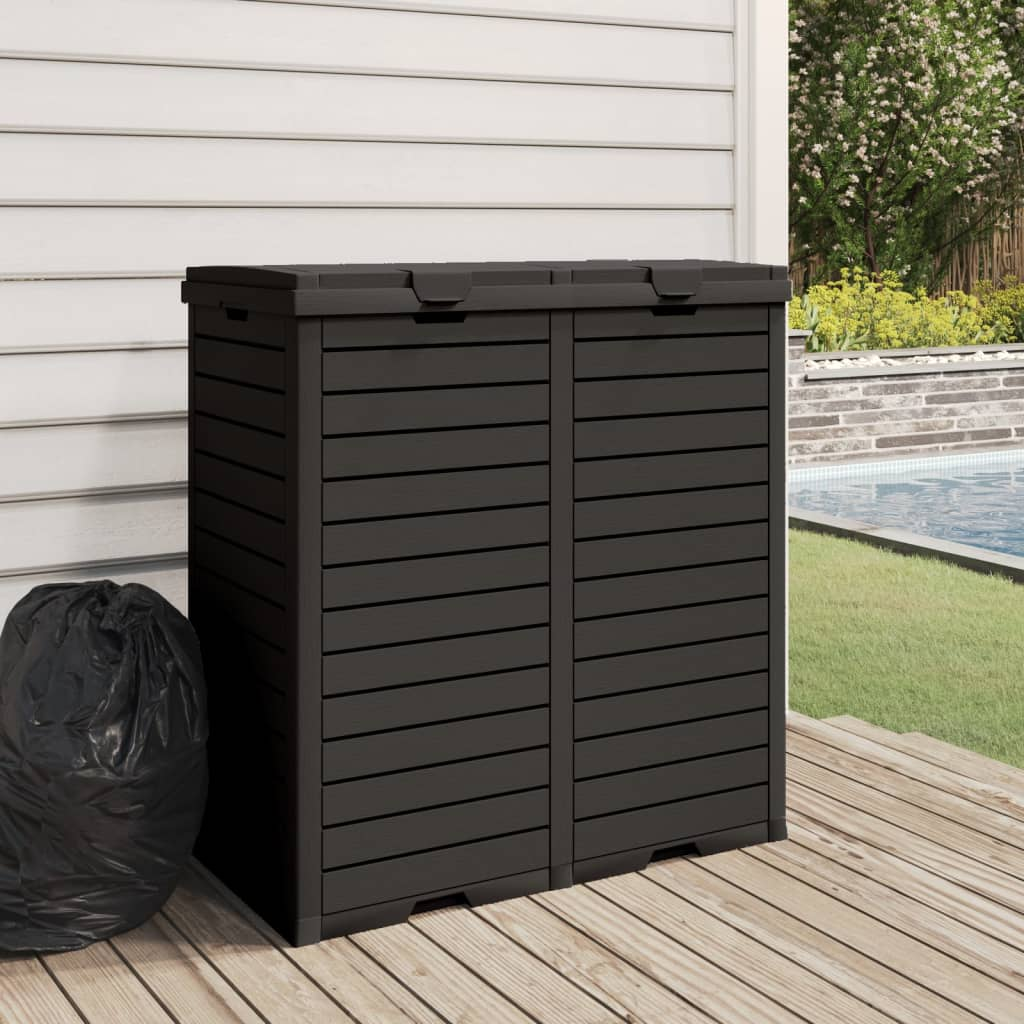 Black Outdoor Garbage Bin | Jscapes Home and Garden