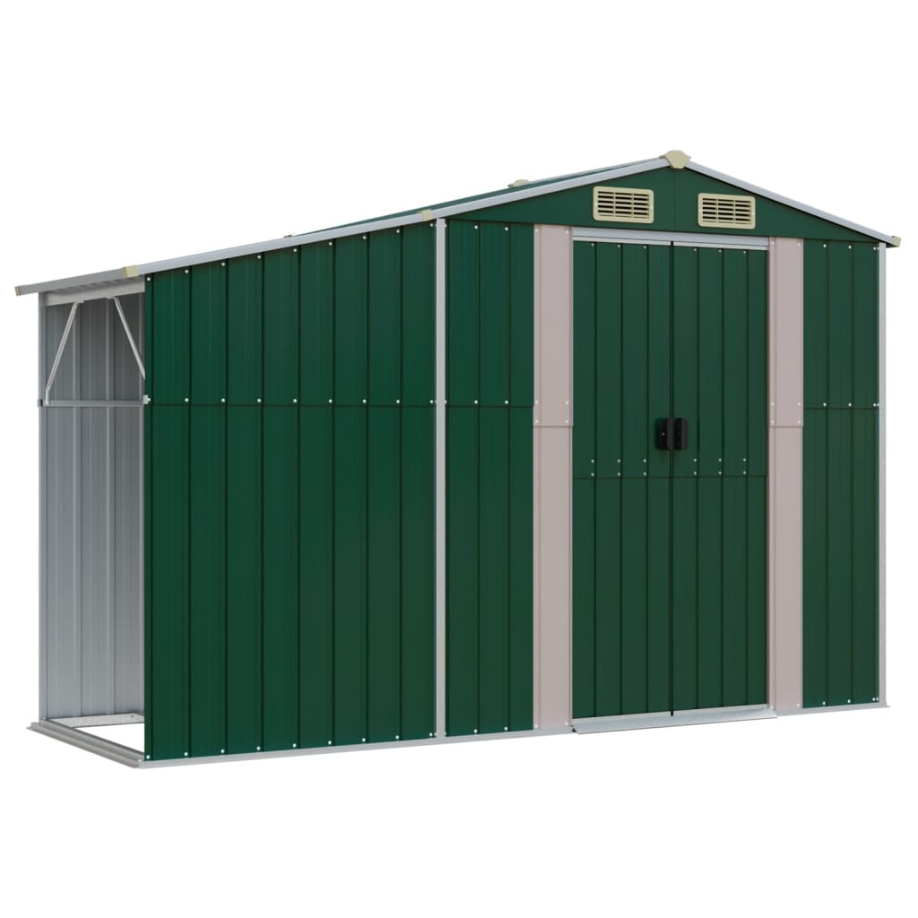 Garden Shed Green 277x93x179 cm