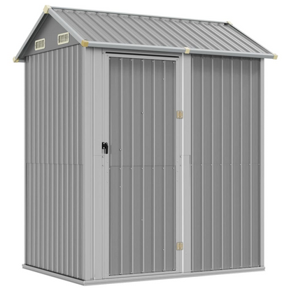 Garden Shed Light Grey 192x152.5x237 cm