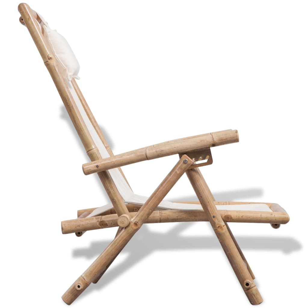  Outdoor Bamboo Deck Chair